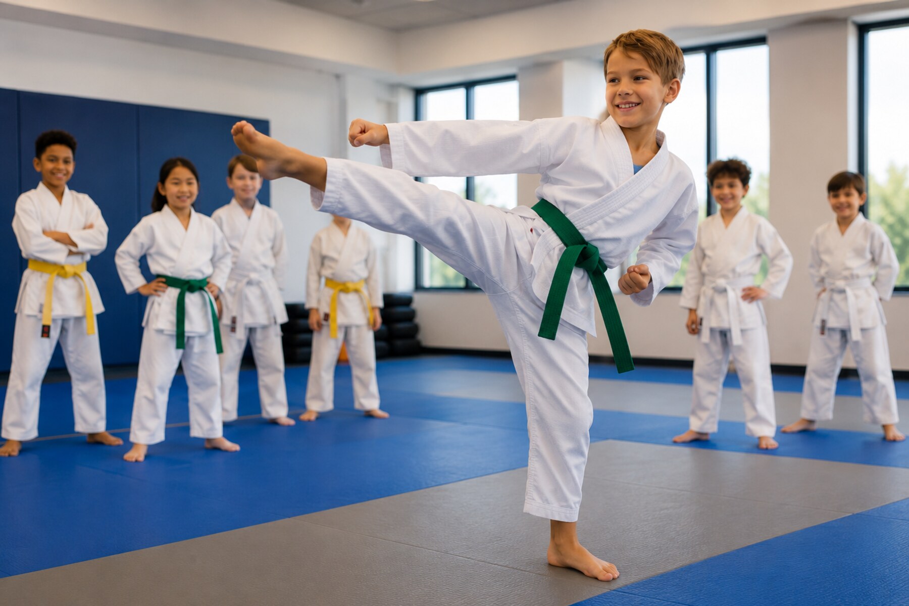 Three Words students training together at Waverly Martial Arts in Patchogue