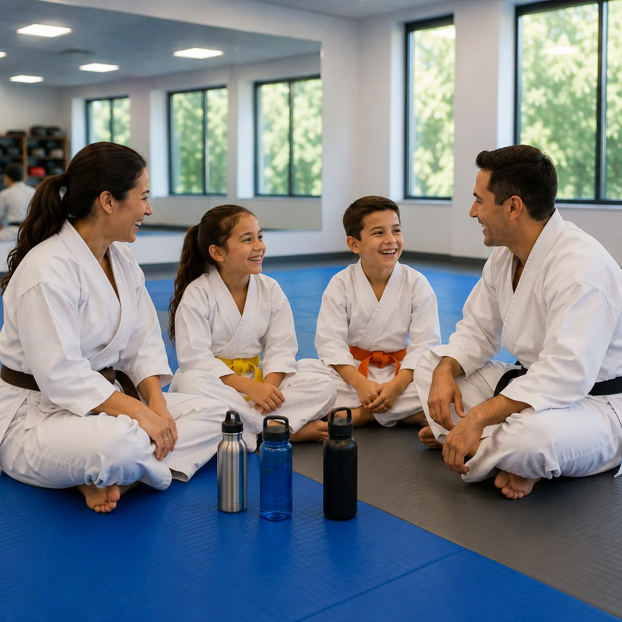 An instructor supervising Is Your Preschooler students closely during class at Waverly Martial Arts in Patchogue